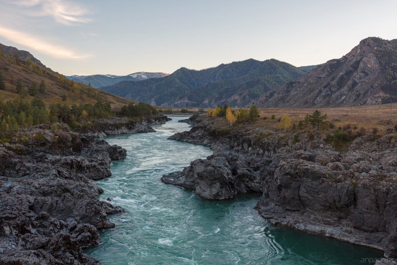 Река Терек в Дагестане фото