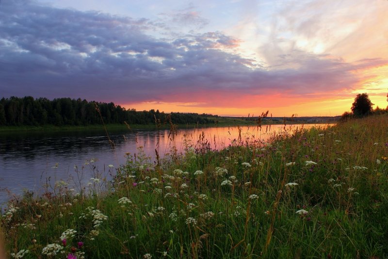 Река Онега в Архангельске