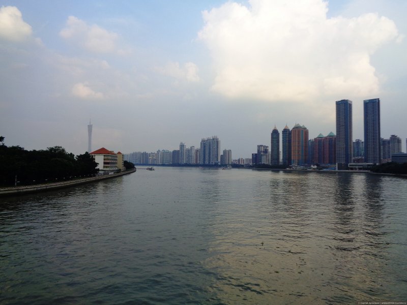 Гуанчжоу набережная жемчужной реки