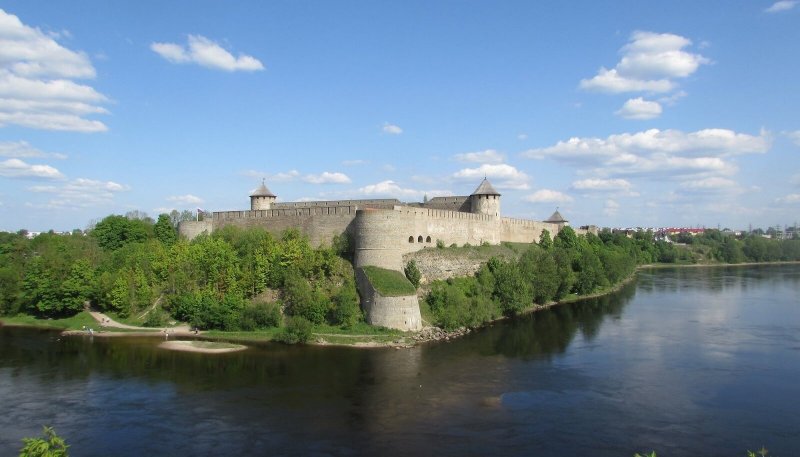 Река Нарва Эстония