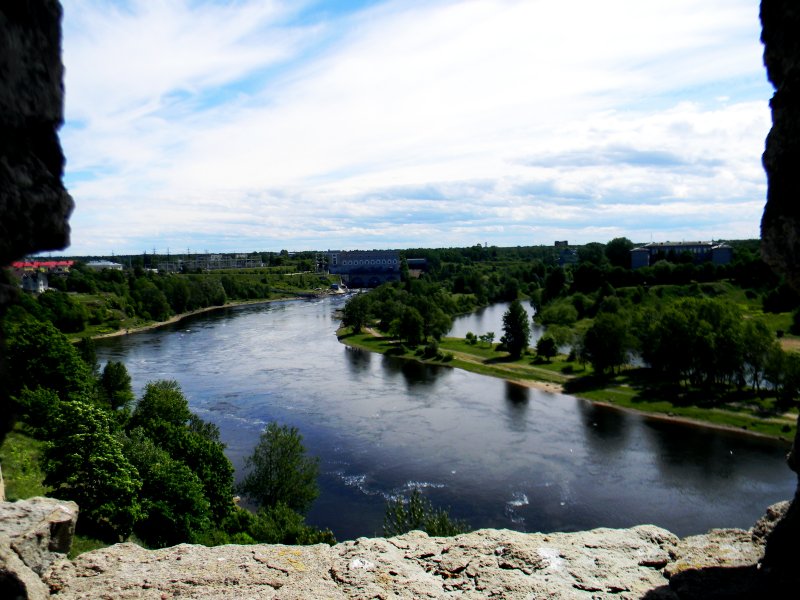 Река Нарва Эстония