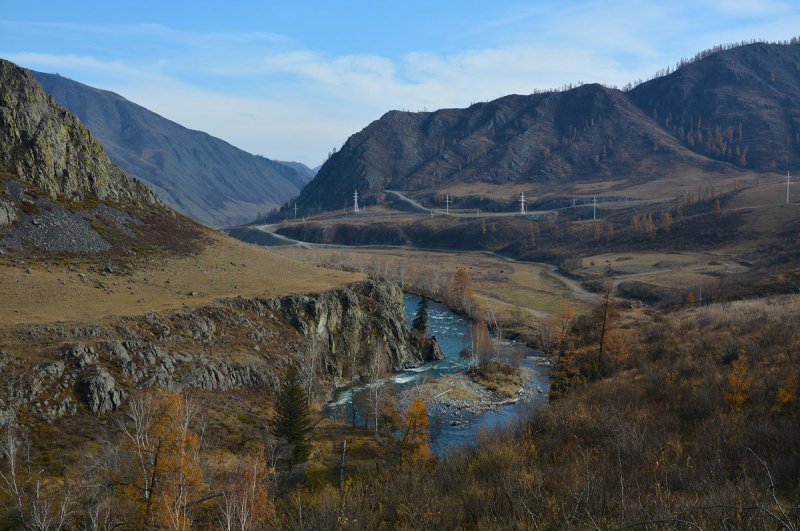 Река Урсул горный Алтай