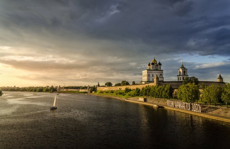 Река Великая город Псков