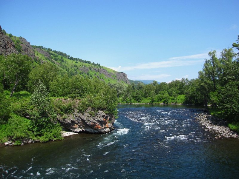 Река Авача на Камчатке