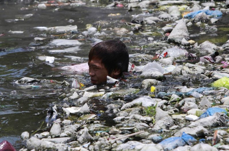 Река Янцзы Китай загрязнение
