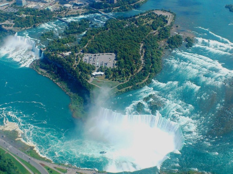 Водопад подкова Канада Онтарио