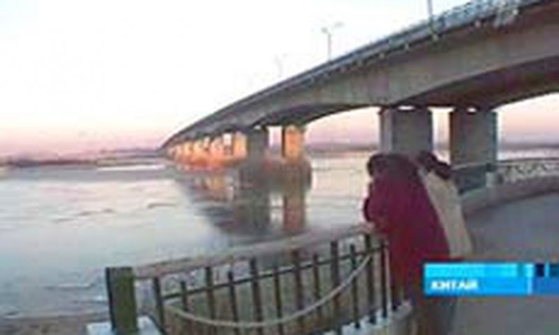 Река Сунгари зимой