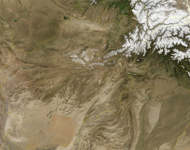Пустыня Дашти Марго в Афганистане
