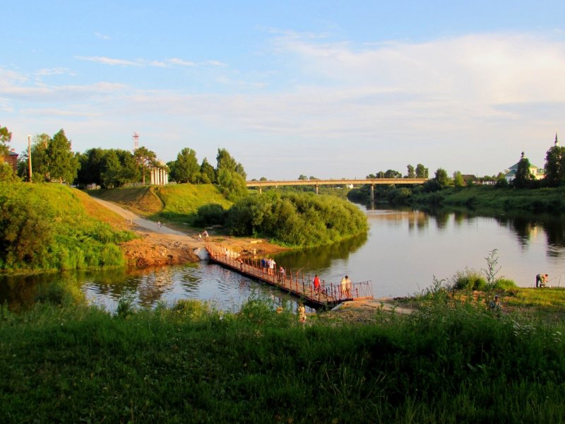 Река Костромка в Костроме