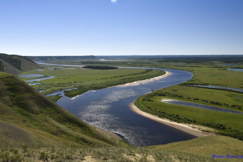 Река Амга Якутия лето