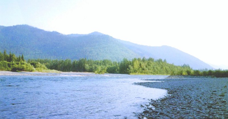 Река Енисей в Усть-Абакане