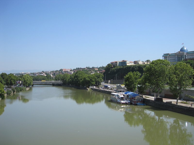 Мтквари река в Тбилиси