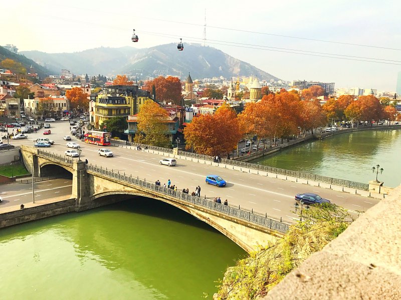 Тбилиси река кура в Грузии