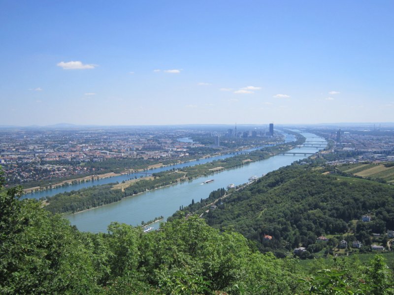 Австрия Вена на Дунае