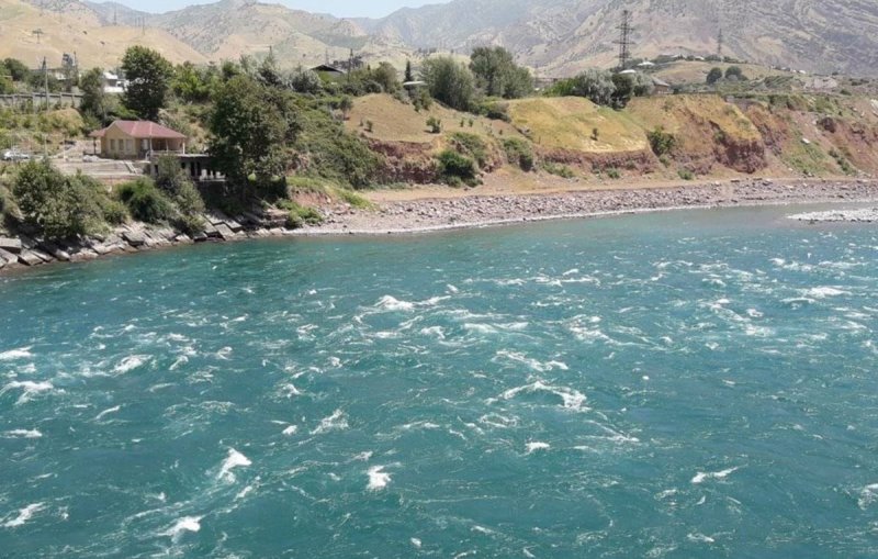 Река Сурхоб Таджикистан