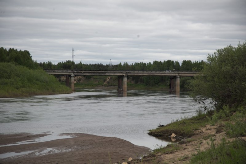 Мост через реку Ижма