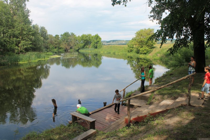 Мост через речку Оскол Харьковская область