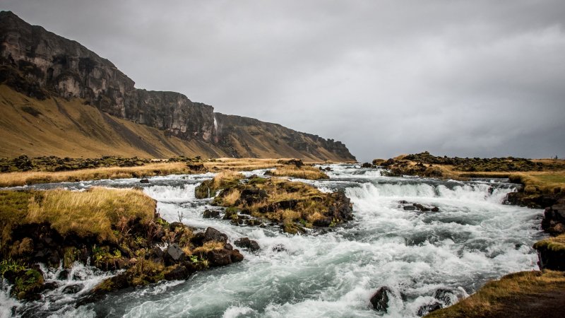 Река Скафтау в Исландии