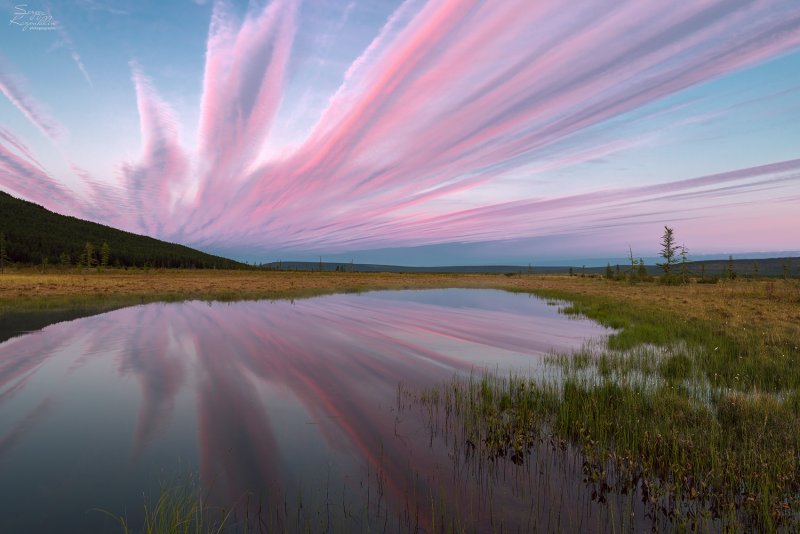 Линзовые облака в Якутии фото