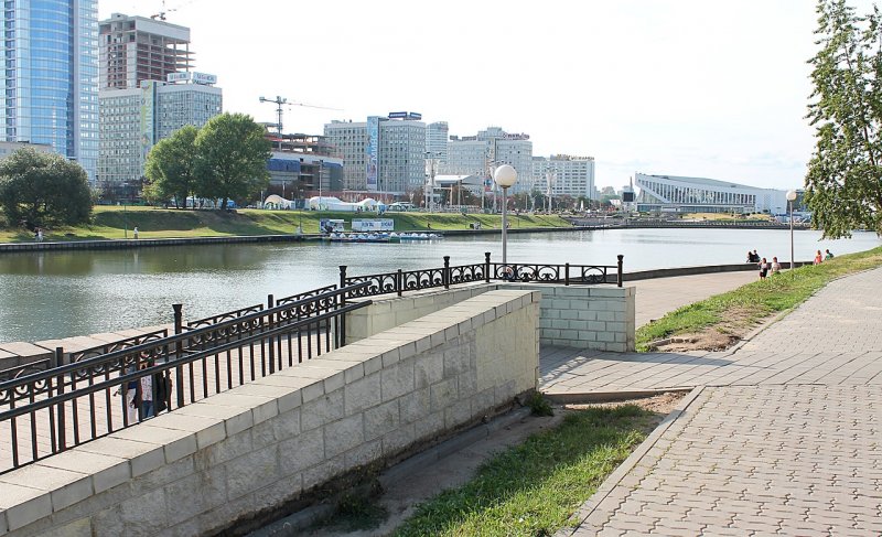 Река Немига в Минске