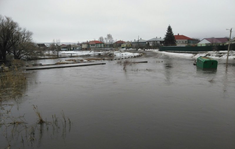 Паводок в Калаче Воронежской