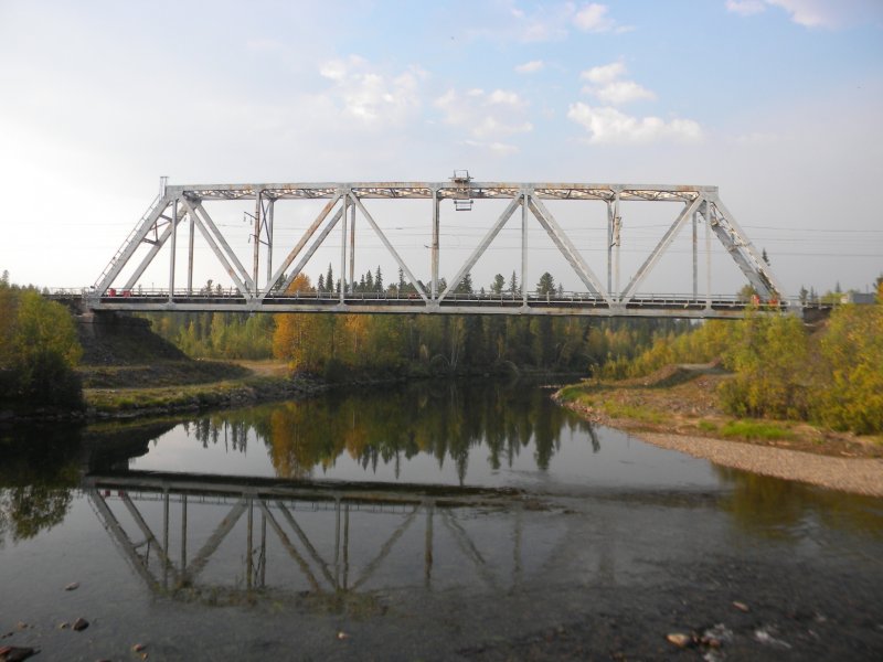 ЖД мост через реку Кутулук