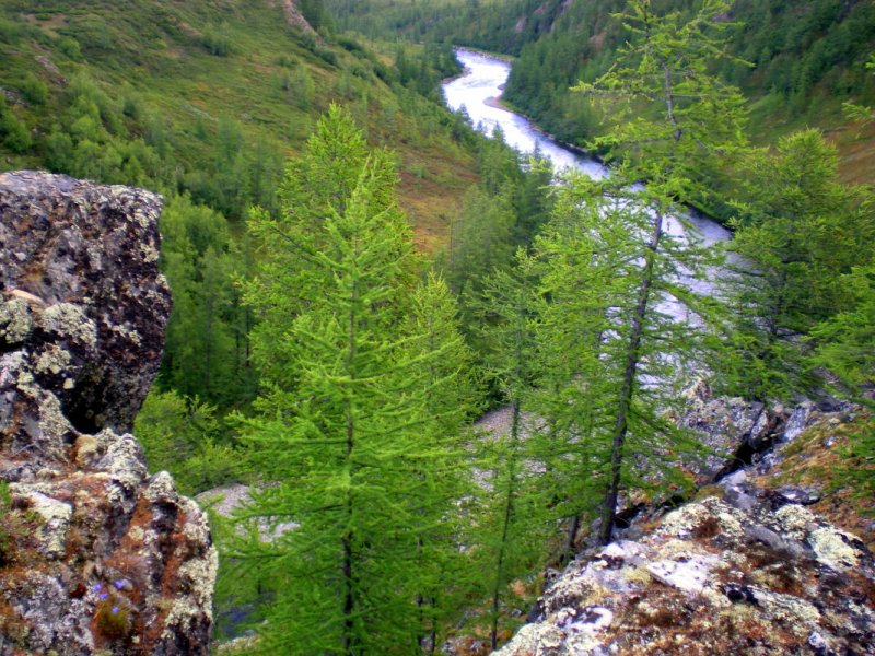Река Харбей водопады на Полярном Урале