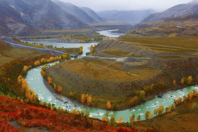 Реки горного Алтая Чуя и Катунь