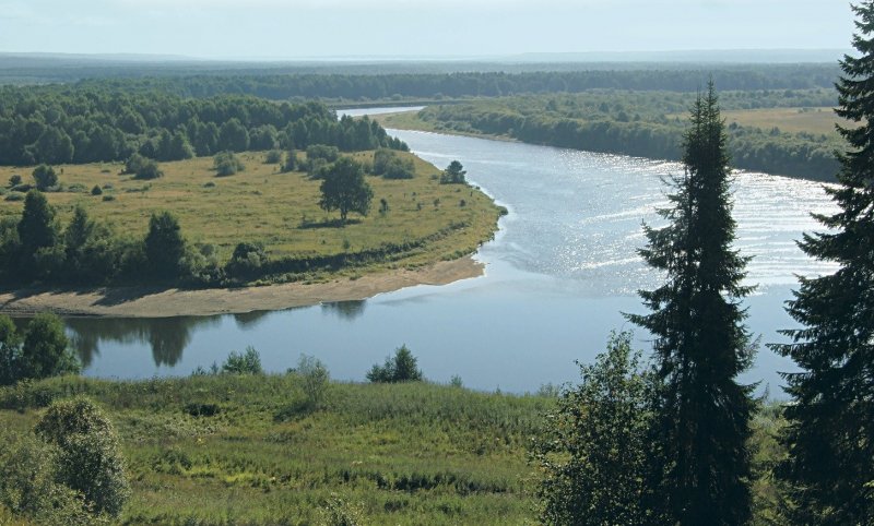 Река Вычегда в Айкино