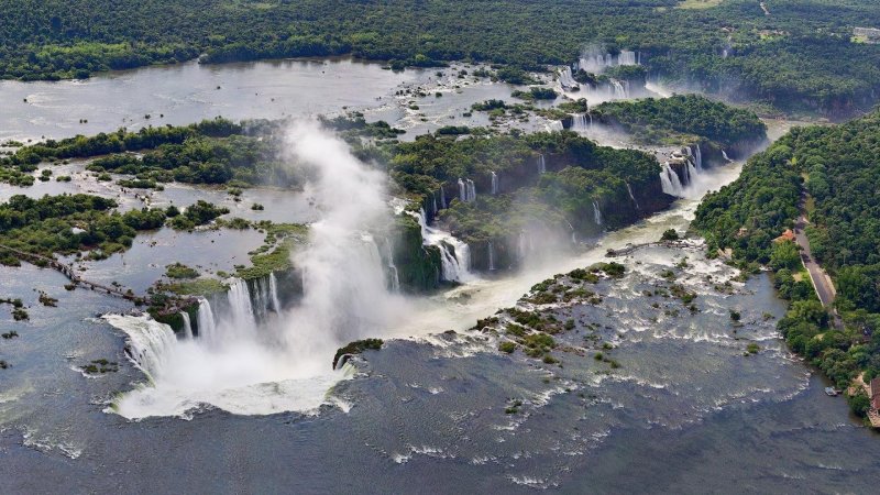 Река Аргентины Парагвая и Бразилии