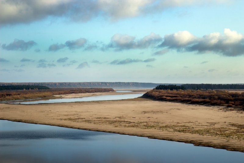 Северная Двина река в Архангельске