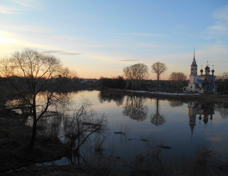 Устье реки Вологда