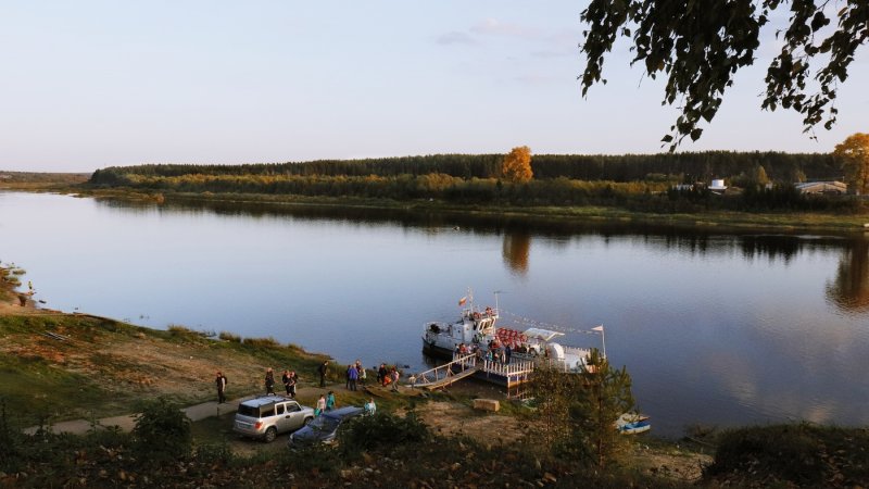 Река Сухона Вологодской области Тотьма