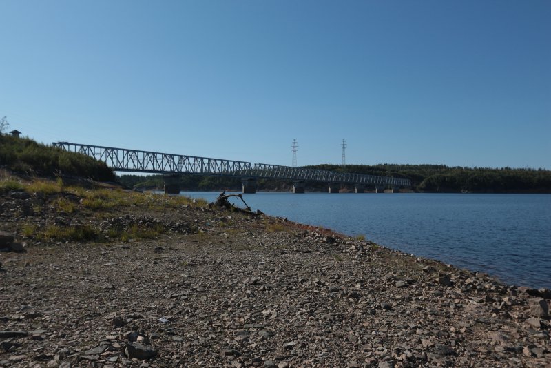Река Зея ЖД мост
