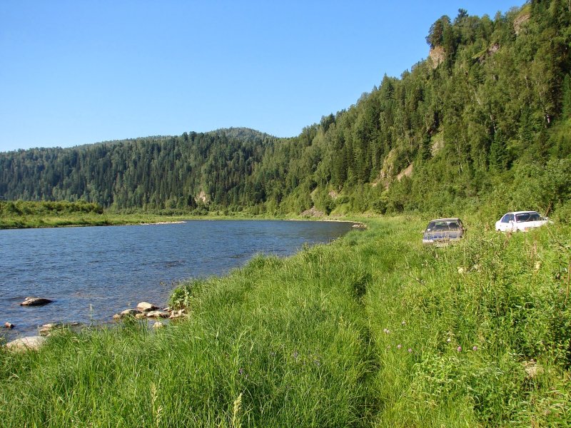 Река кия Мариинска Кемеровской области