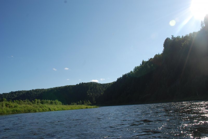 Река в Мариинске Кемеровской области