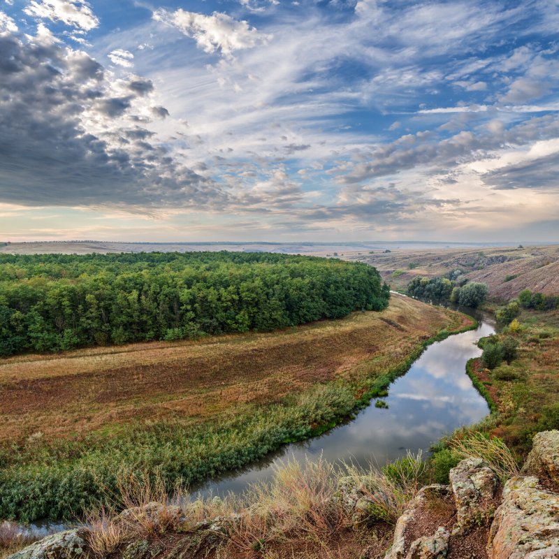 Донбасс реки Кальмиус