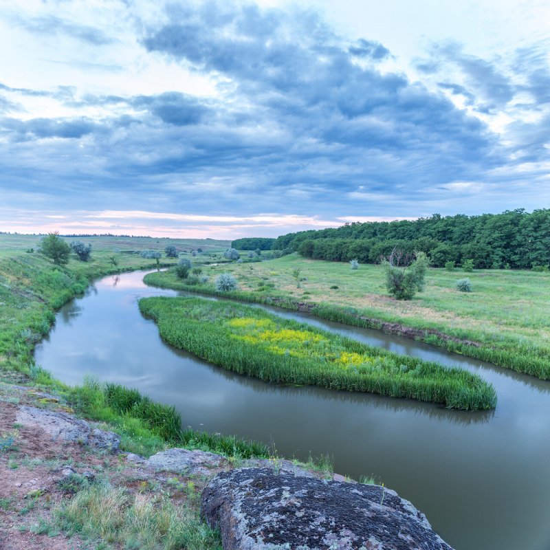 Украина река Кальмиус