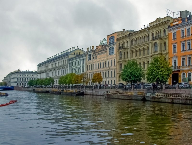 Набережная реки мойки Санкт-Петербург зимой