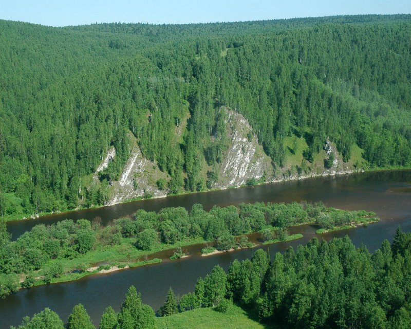 Река Кама и Чусовая в Пермском крае