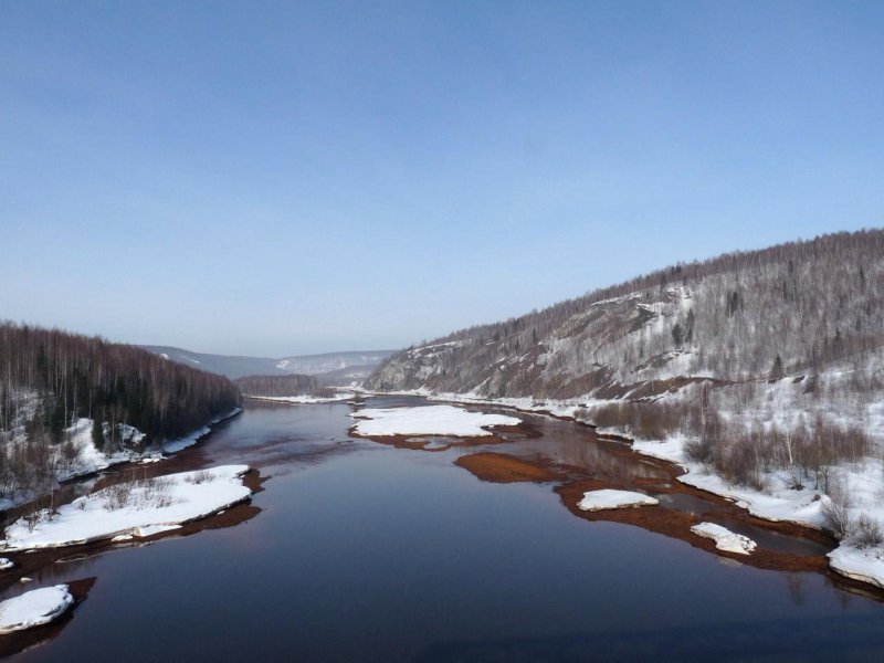 Река Косьва осенью