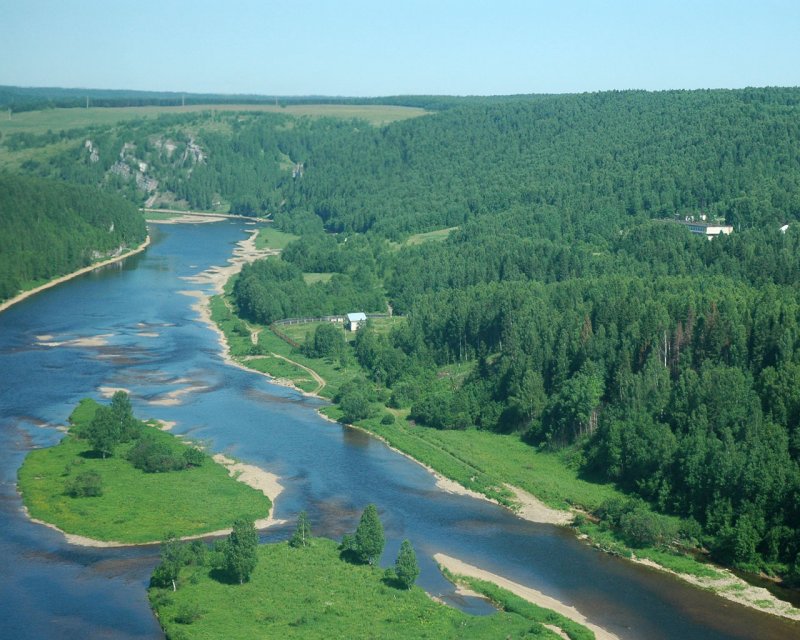 Реки в тайге Пермского края