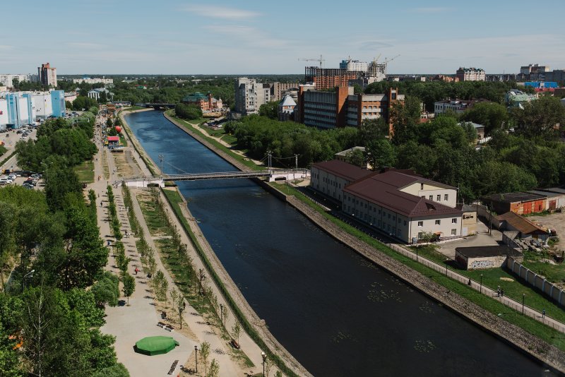 Иваново город центр река Уводь
