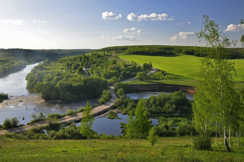 Река красивая меча Тульская область Ефремовский район