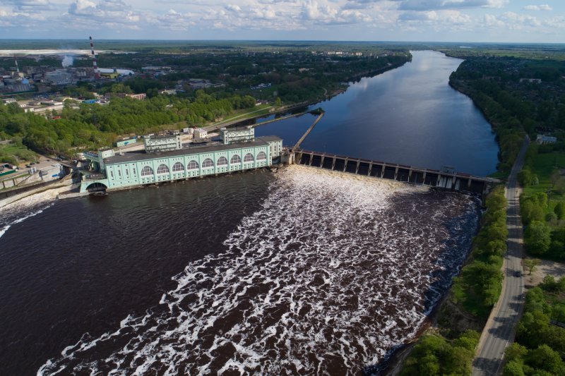 Река Волхов Волховская ГЭС