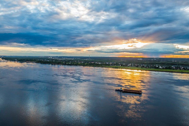 Река Кама в Перми
