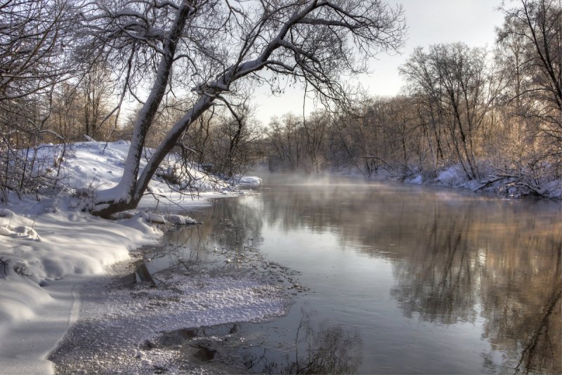 Истра река Истра зима