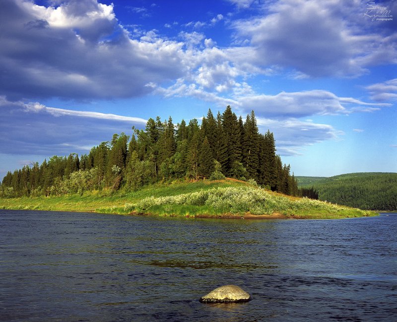 Река нижняя Тунгуска Иркутск