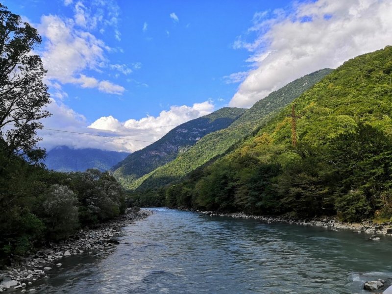 Река Хипста Абхазия