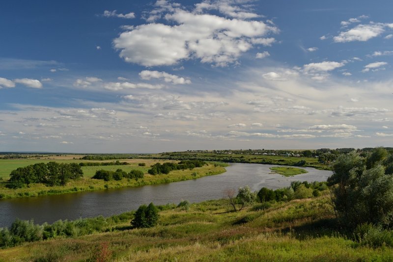 Река Сура в Чувашии